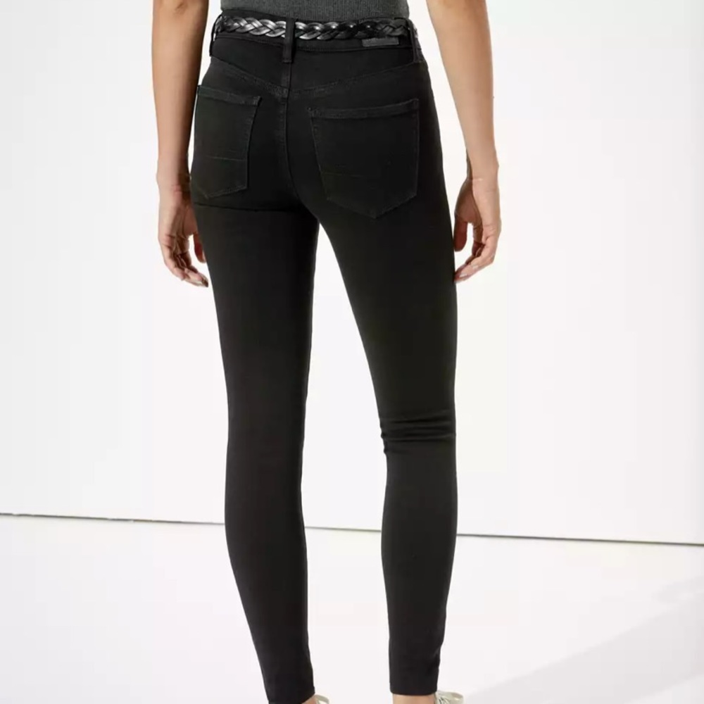 American eagle black high waisted jeans